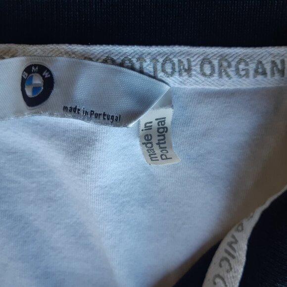 BMW SZ M Polo Organic Cotton Short Sleeve Shirt Black 2 Button - Picture 5 of 11